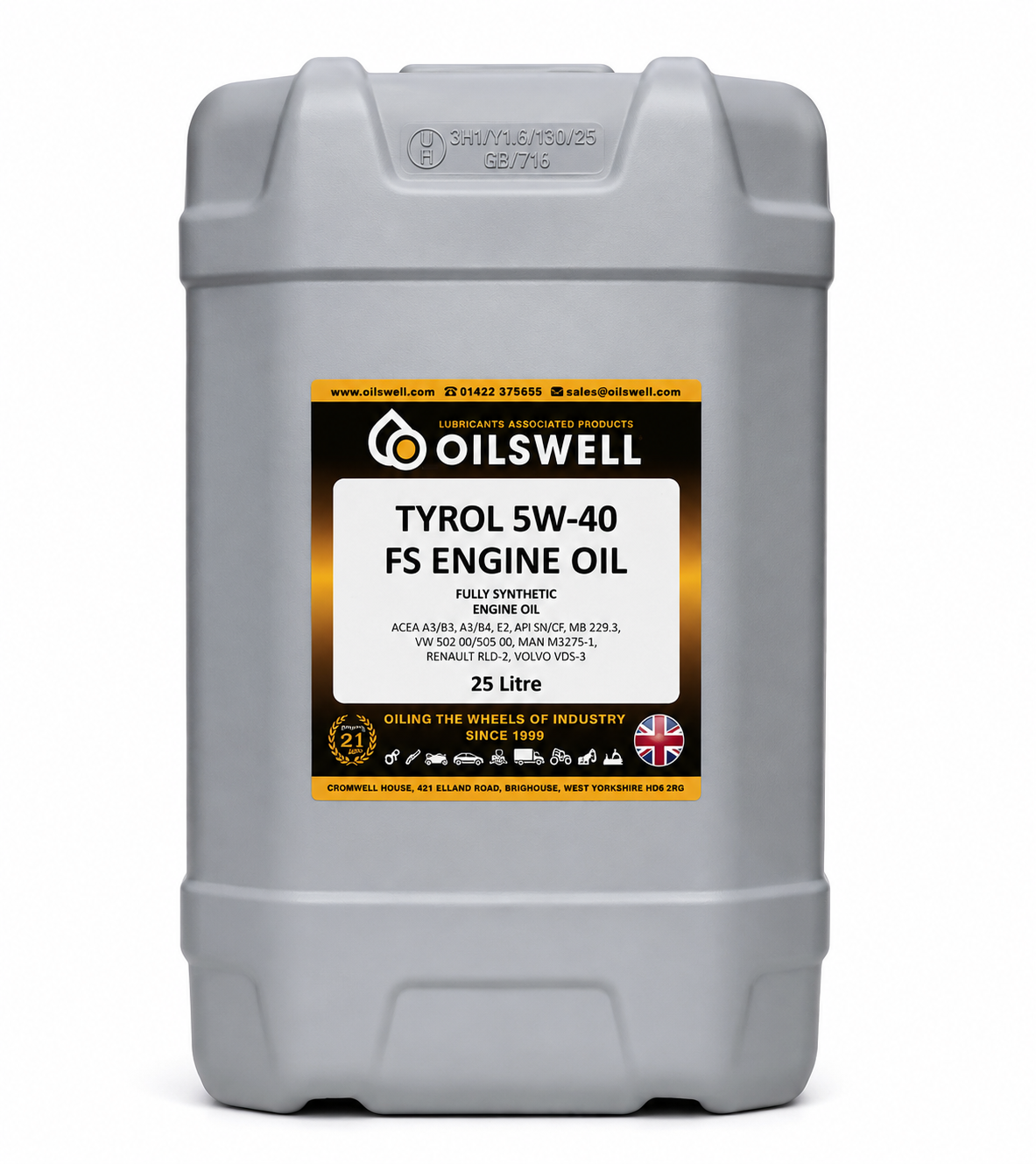 Tyrol 5W/40 FS Engine Oil 25L