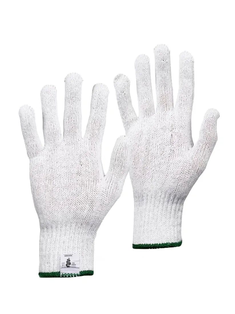 White Mixed Fiber Glove