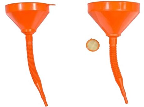 Orange 8" Funnel C/W Filter & Flexy
